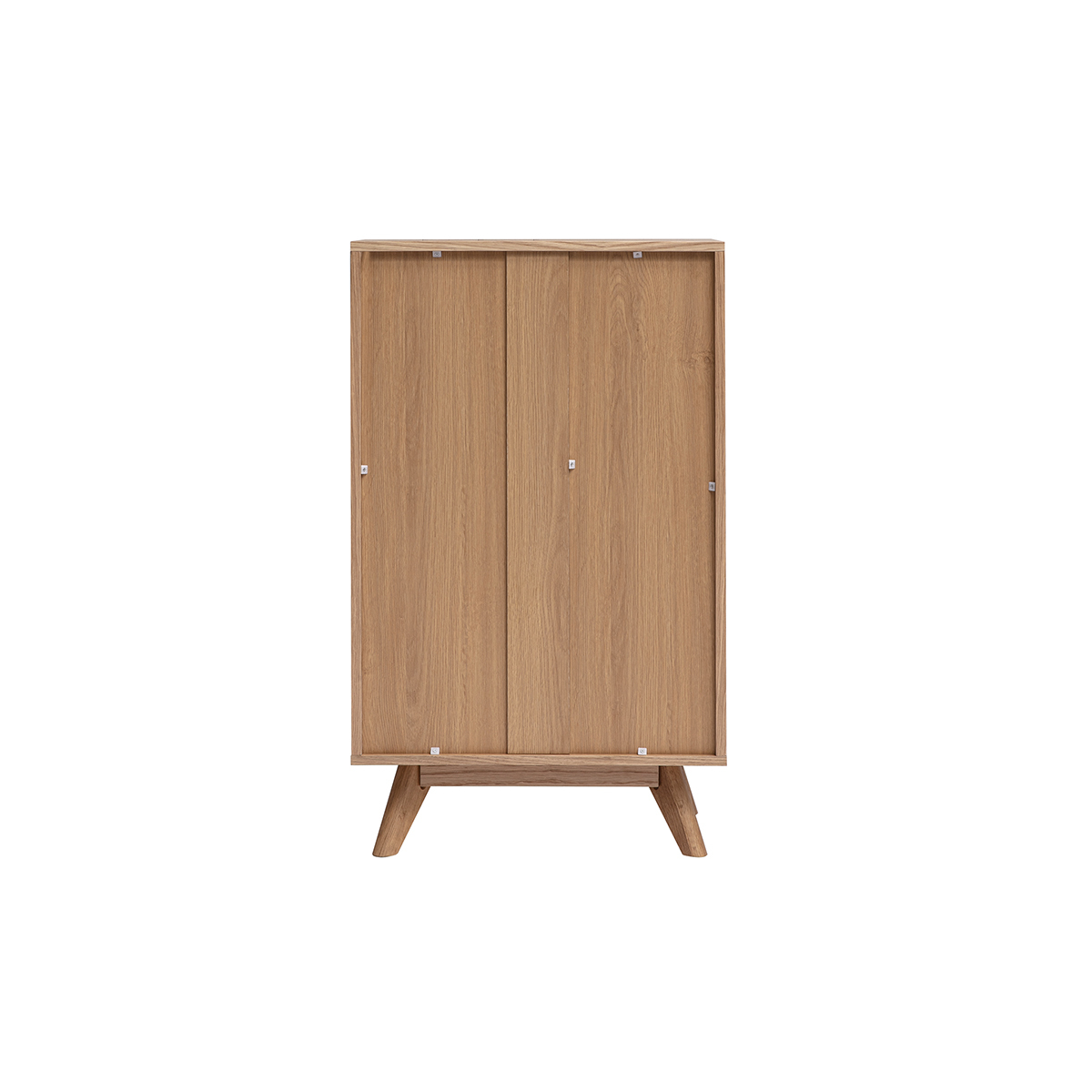 Commode chiffonnier - semainier scandinave 5 tiroirs L60 cm HELIA blanc, MILIBOO