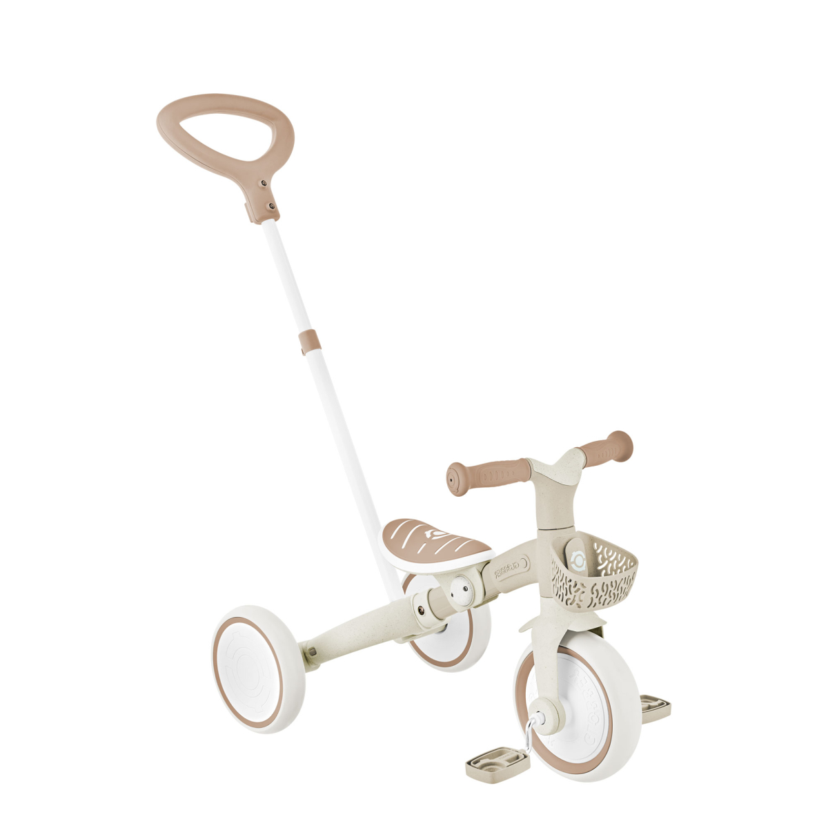 Tricycle LEARNING 3 EN 1 PLUS ECO taupe, GLOBBER