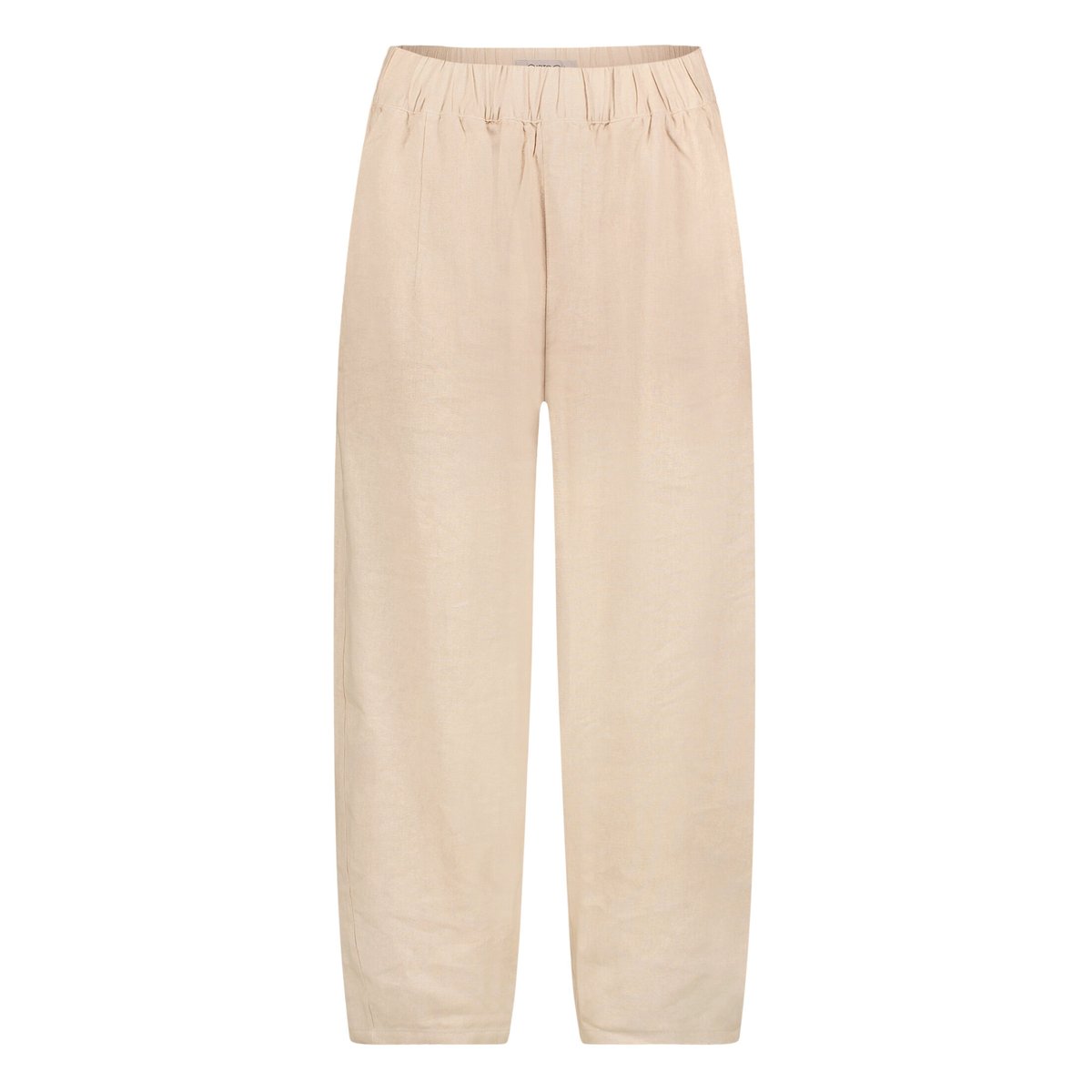 Pantalon en lin à élastique pumice stone, CARTOON
