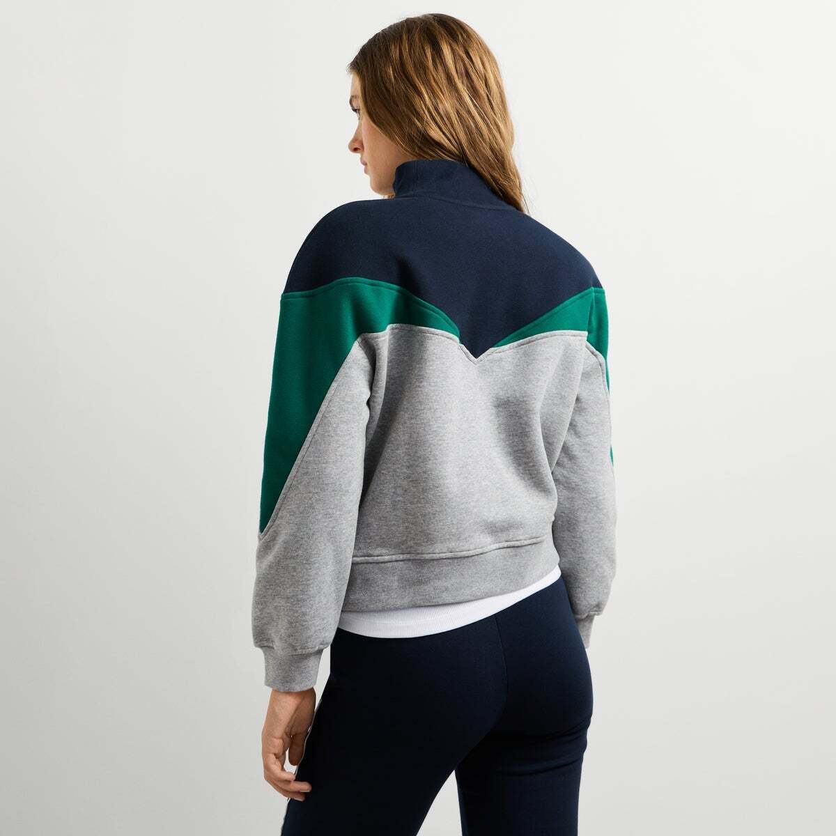 Sweat À Col Montant Color Block gris chine, PEPE JEANS