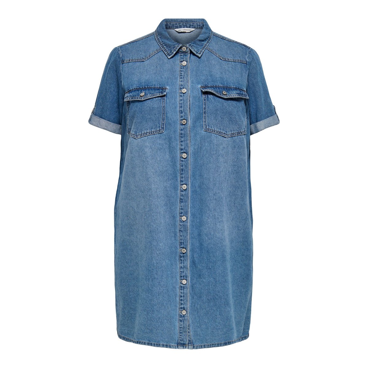 Robe En Denim medium blue denim, ONLY CARMAKOMA