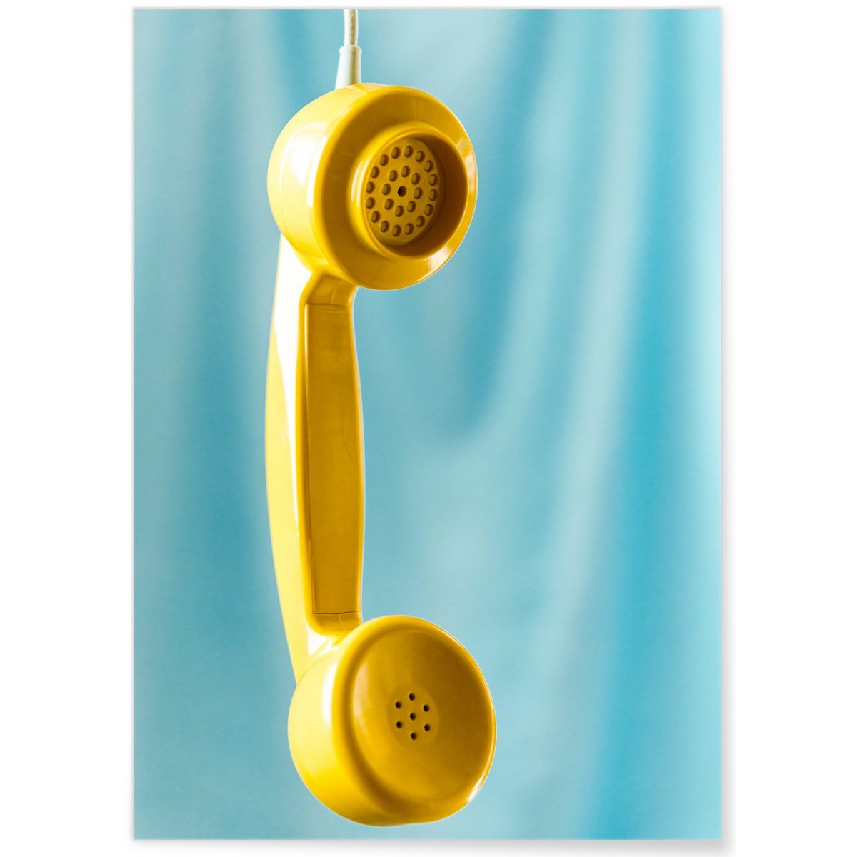 Poster Yellow Phone 1 blanc, L'AFFICHERIE