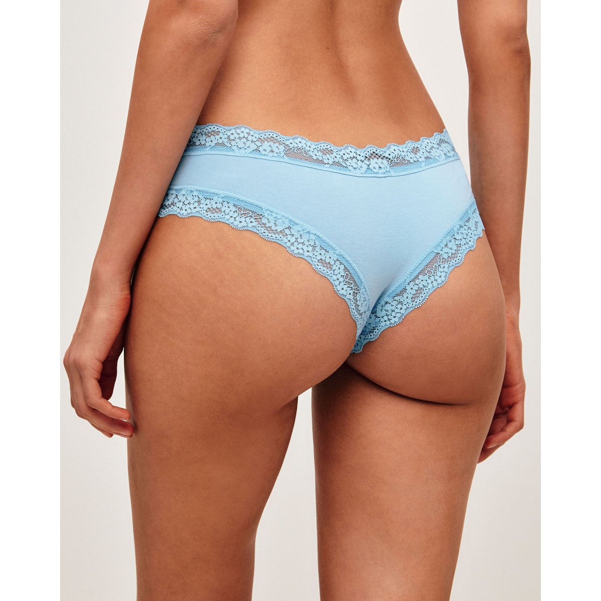 Cheeky en coton et dentelle NEW SKINNIZ bleu ciel, UNDIZ