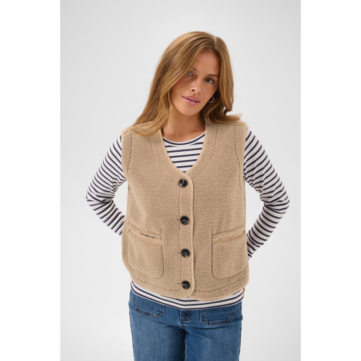 Manteau beige desert taupe, KAFFE