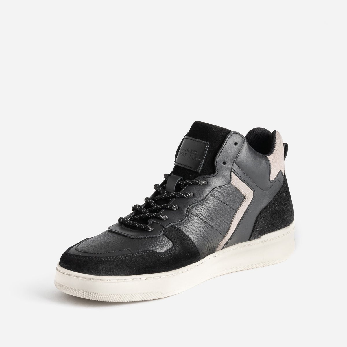 Basket en cuir PAVACO noir, ERAM