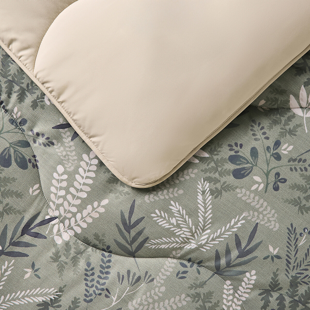 10.5 Tog Coverless Duvet Set Scandi green, NIGHT LARK