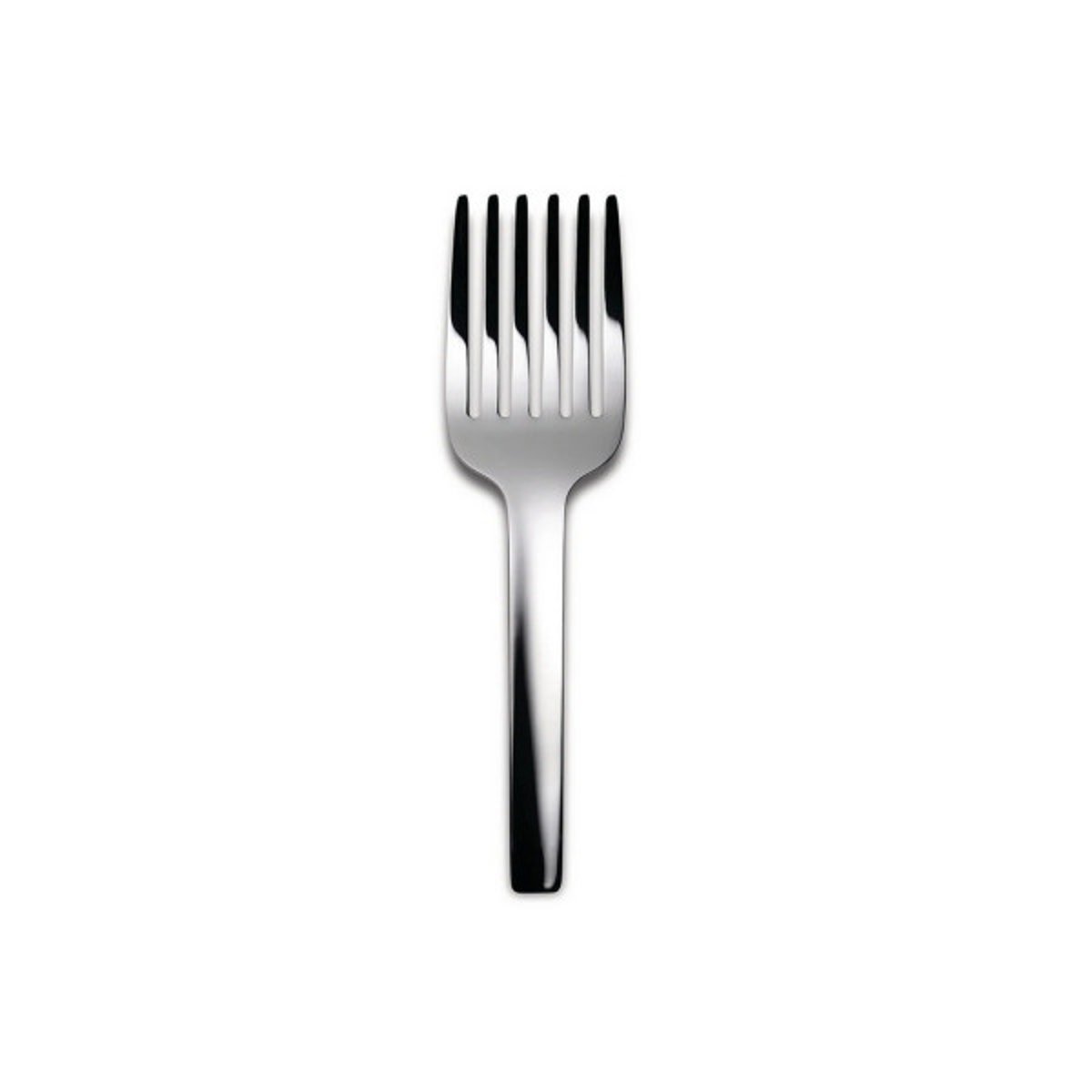 Fourchette à spaghettis argentée en acier sandrine gris, ALESSI