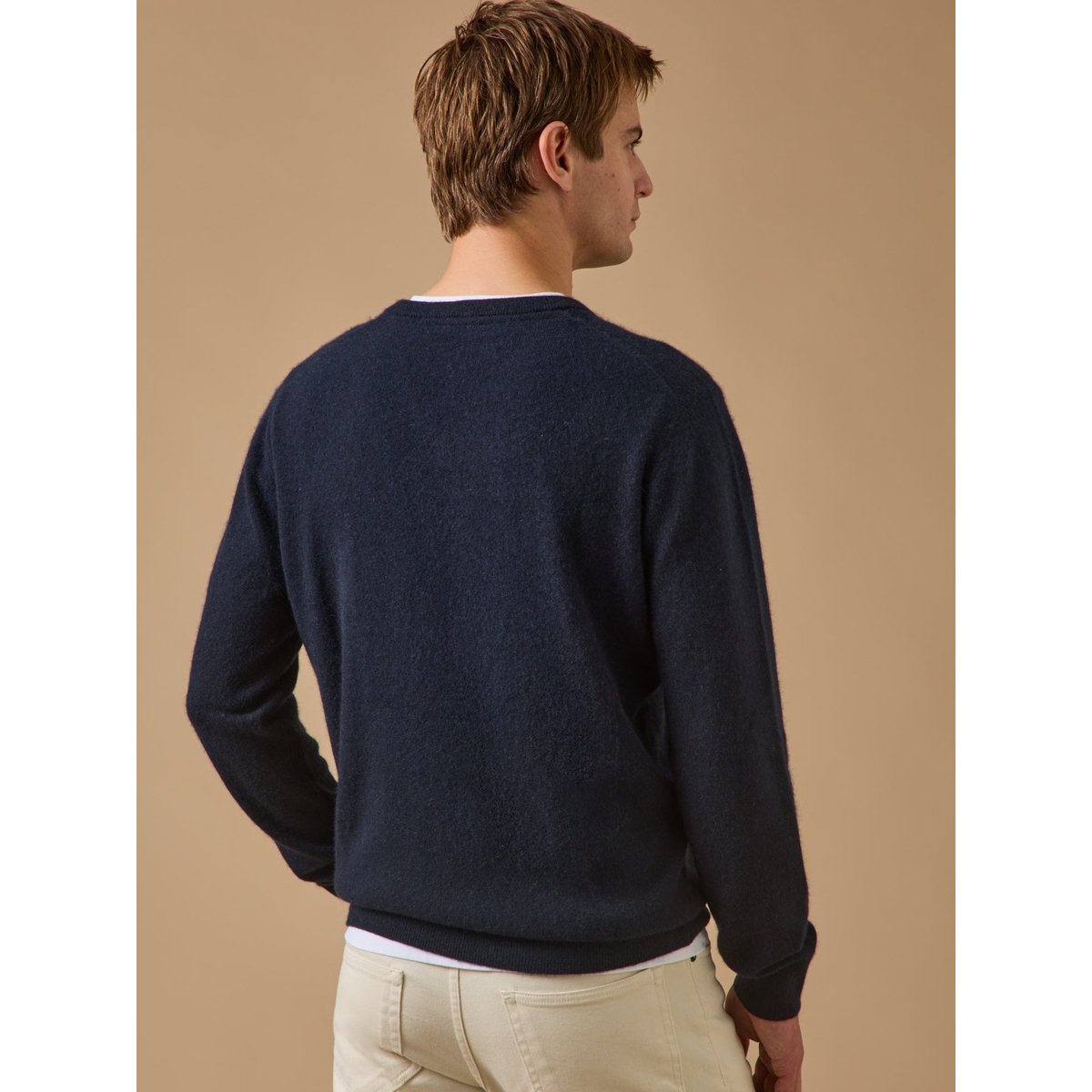 Pull col V - Collection Cachemire marine, CYRILLUS