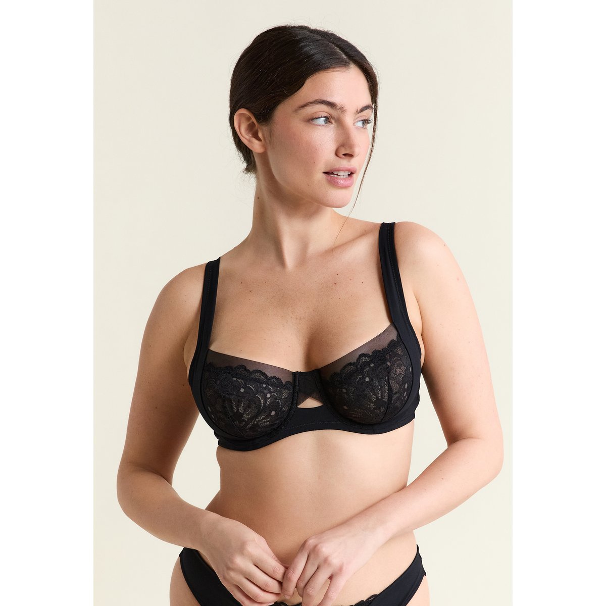 Soutien-gorge N.9 - Balconnet en dentelle ECLAT noir, ETAM
