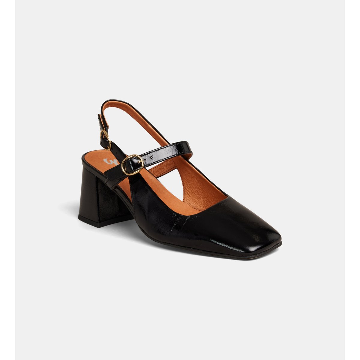 Escarpins slingback vaele cuir noir, GALERIES LAFAYETTE