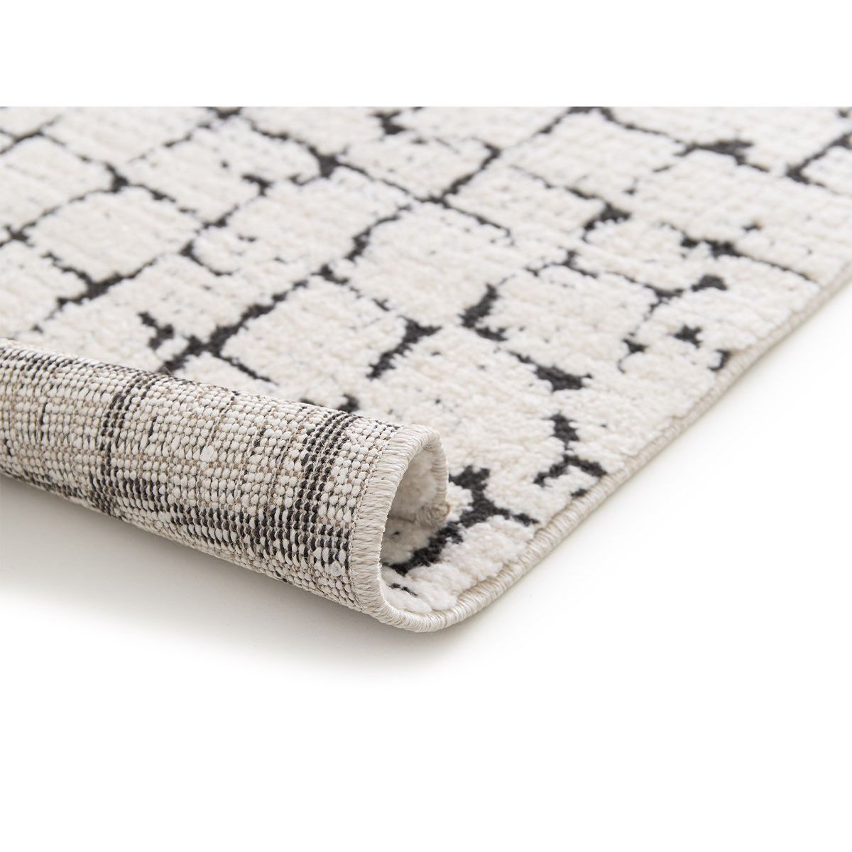 Tapis poils poils courts style contemporain, NEBULIA beige, BOBOCHIC