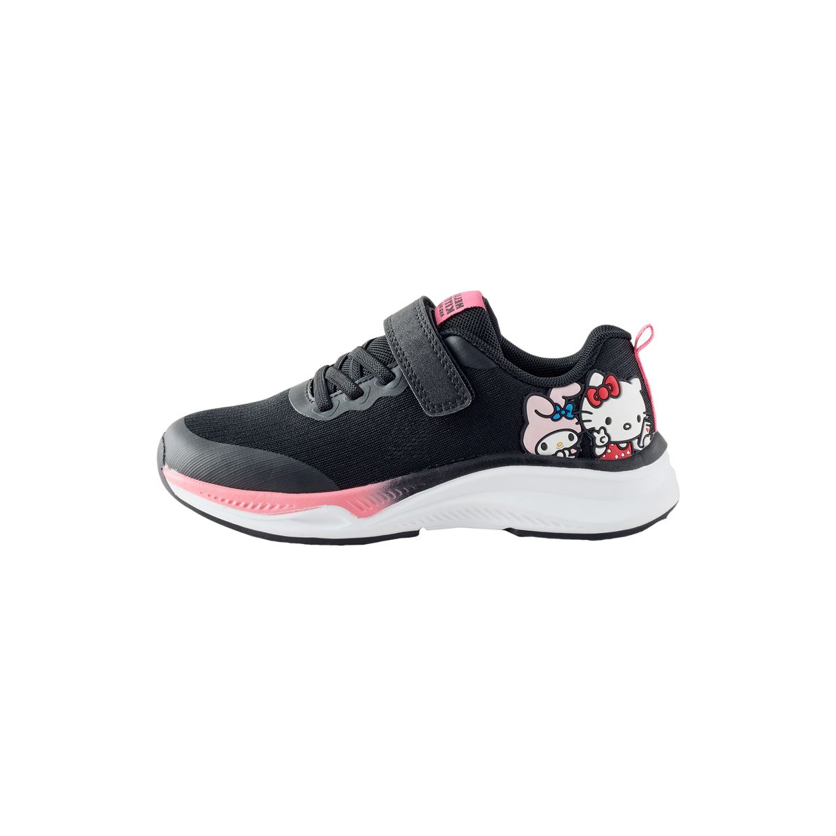 Baskets à lacets élastiques hello kitty noir, NEXT