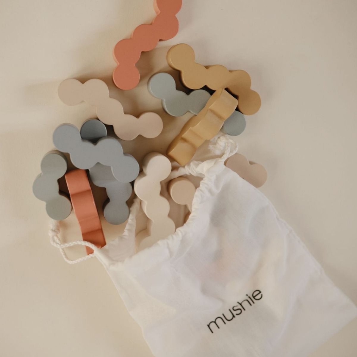 Blocs d'équilibre en bois multicolore, MUSHIE