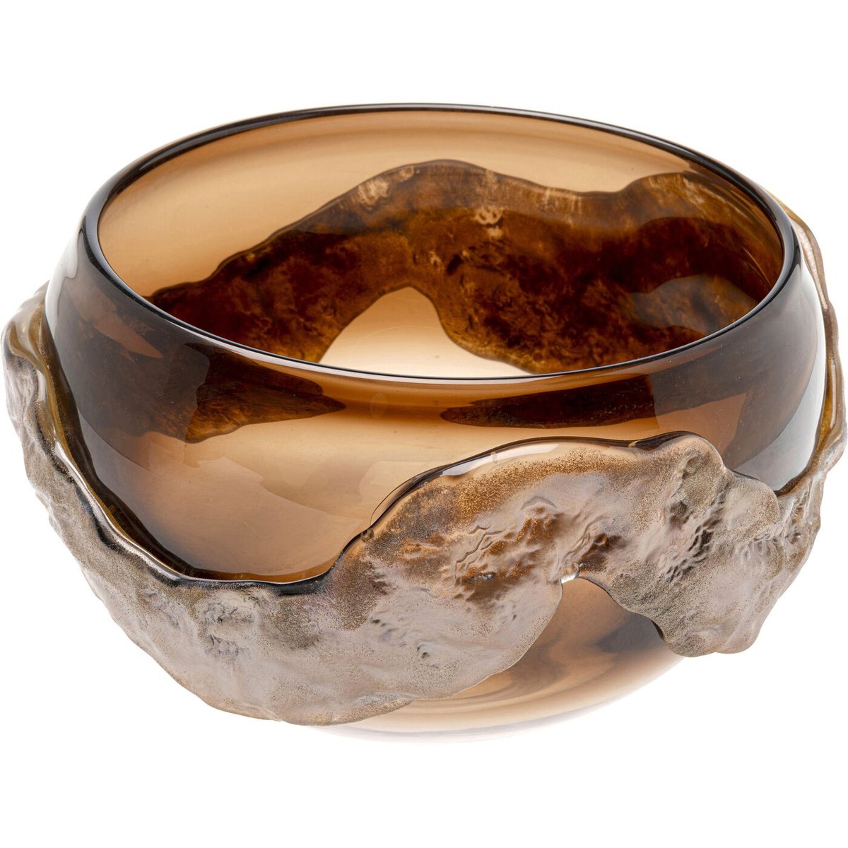 Coupe en verre texturé, PICO marron, KARE DESIGN