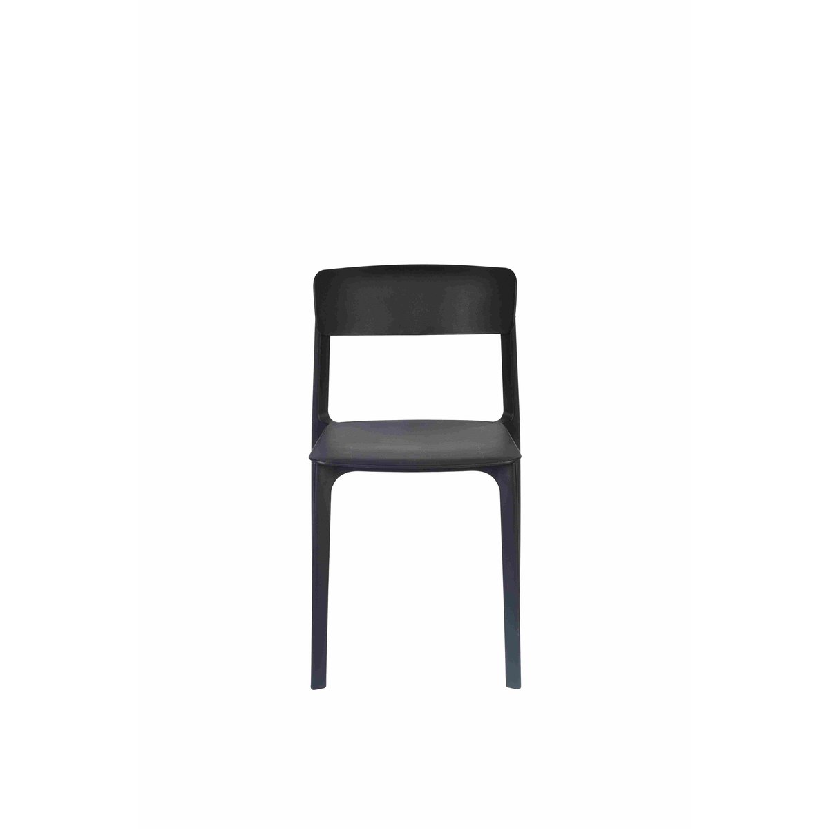 Chaise de salle à manger empilable (lot de 4), CLIVE noir, BOITE A DESIGN