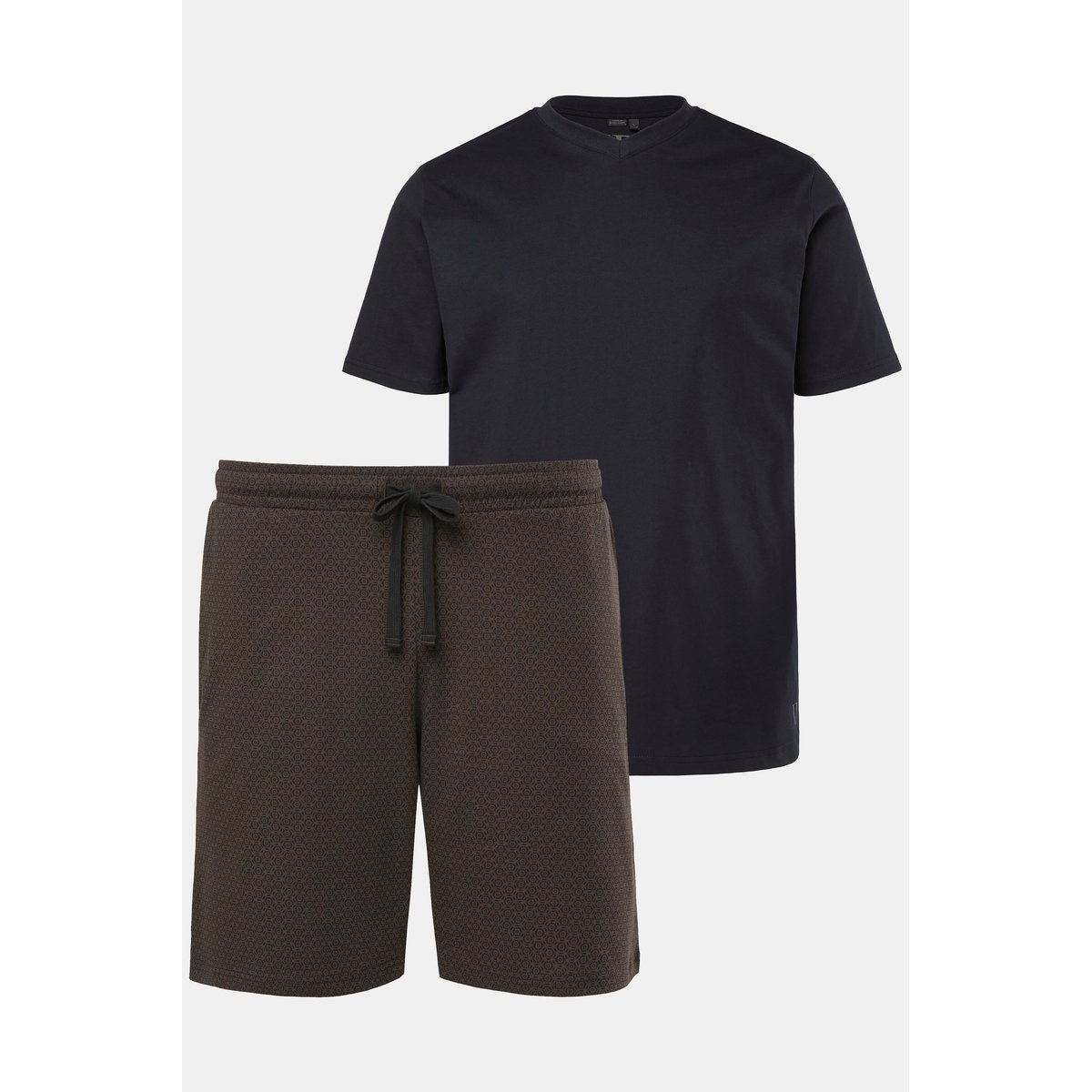 Pyjama deux pièces, short & T-shirt noir, JP1880