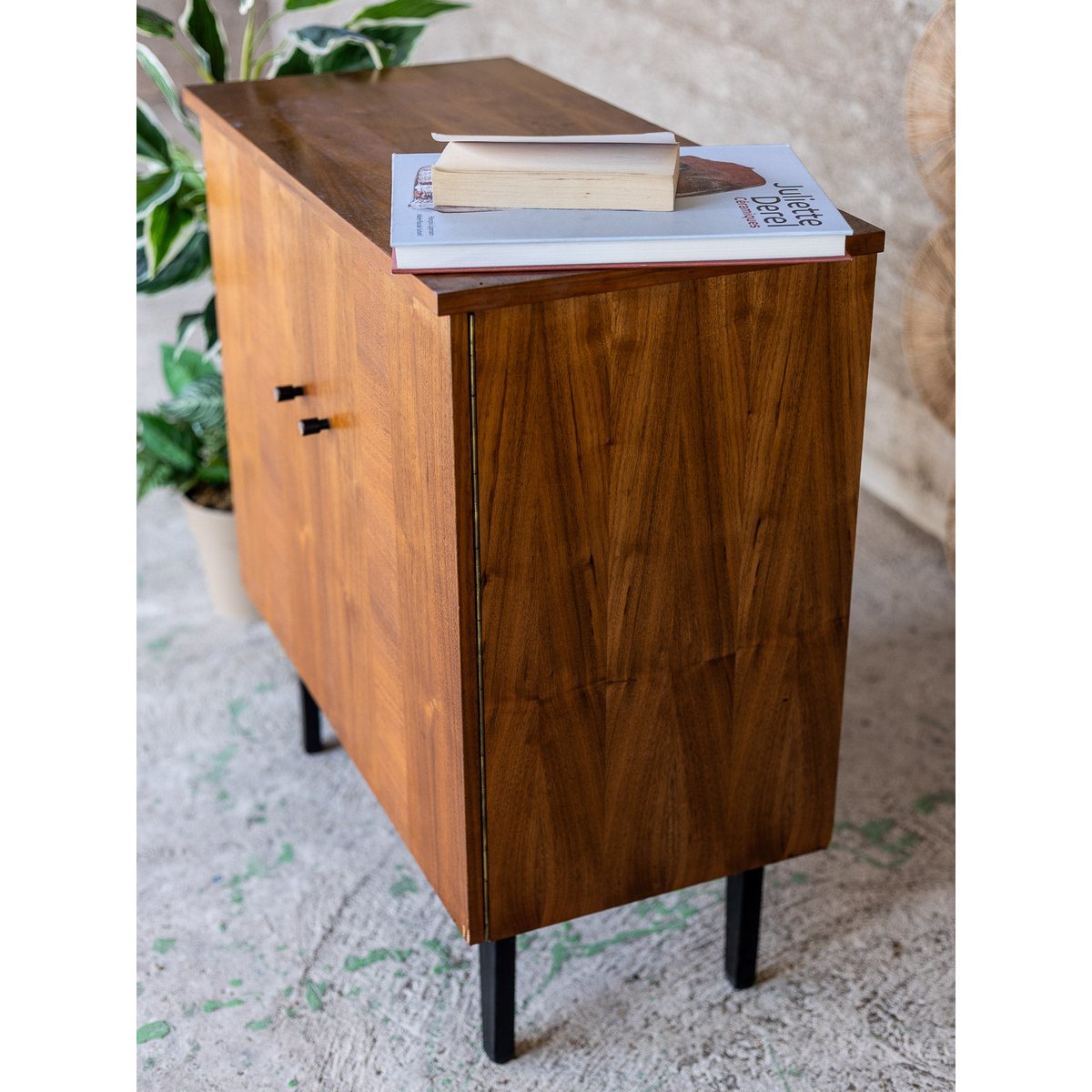 Buffet contemporain en bois Gustave N°1644 - Bon état bois foncé, DEBONGOUT
