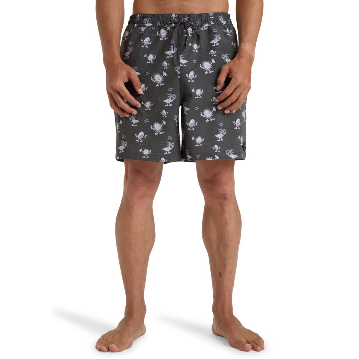 Short de bain WASTED TIMES 18.5" noir raven, BILLABONG