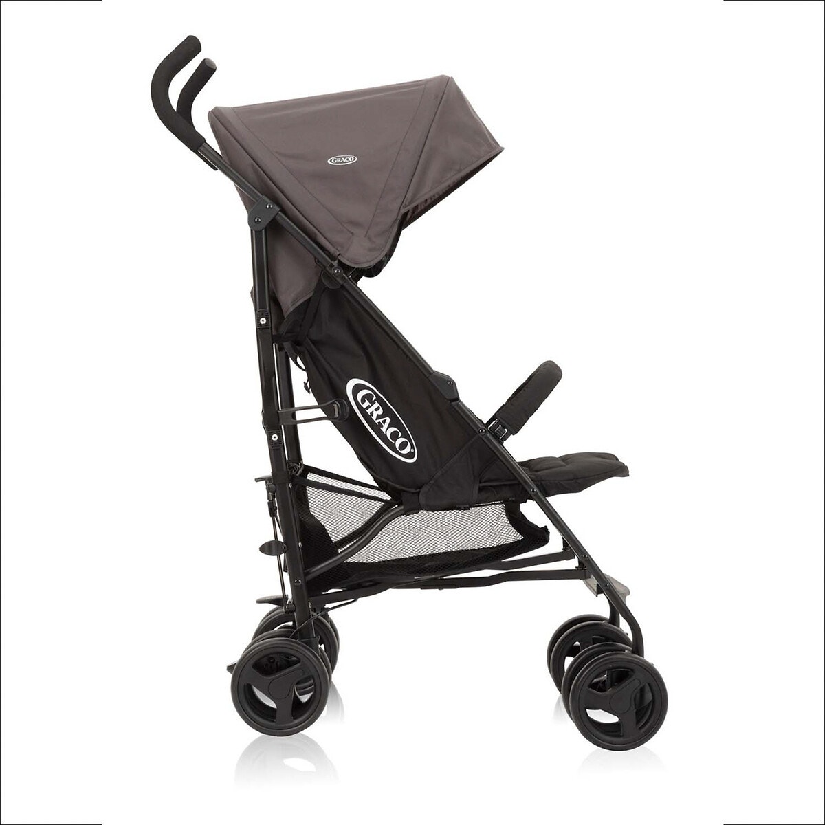 Poussette canne Travelite noir/gris, GRACO