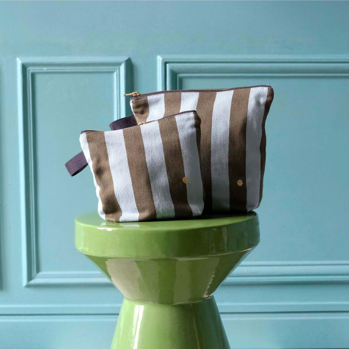Trousse de toilette Rita matcha, LA CERISE SUR LE GATEAU