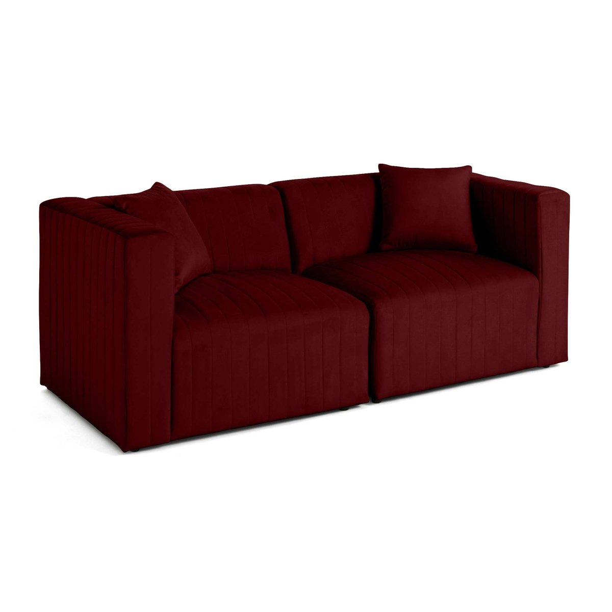 Canapé Modulable 2 places - NOVA rouge, BEST MOBILIER