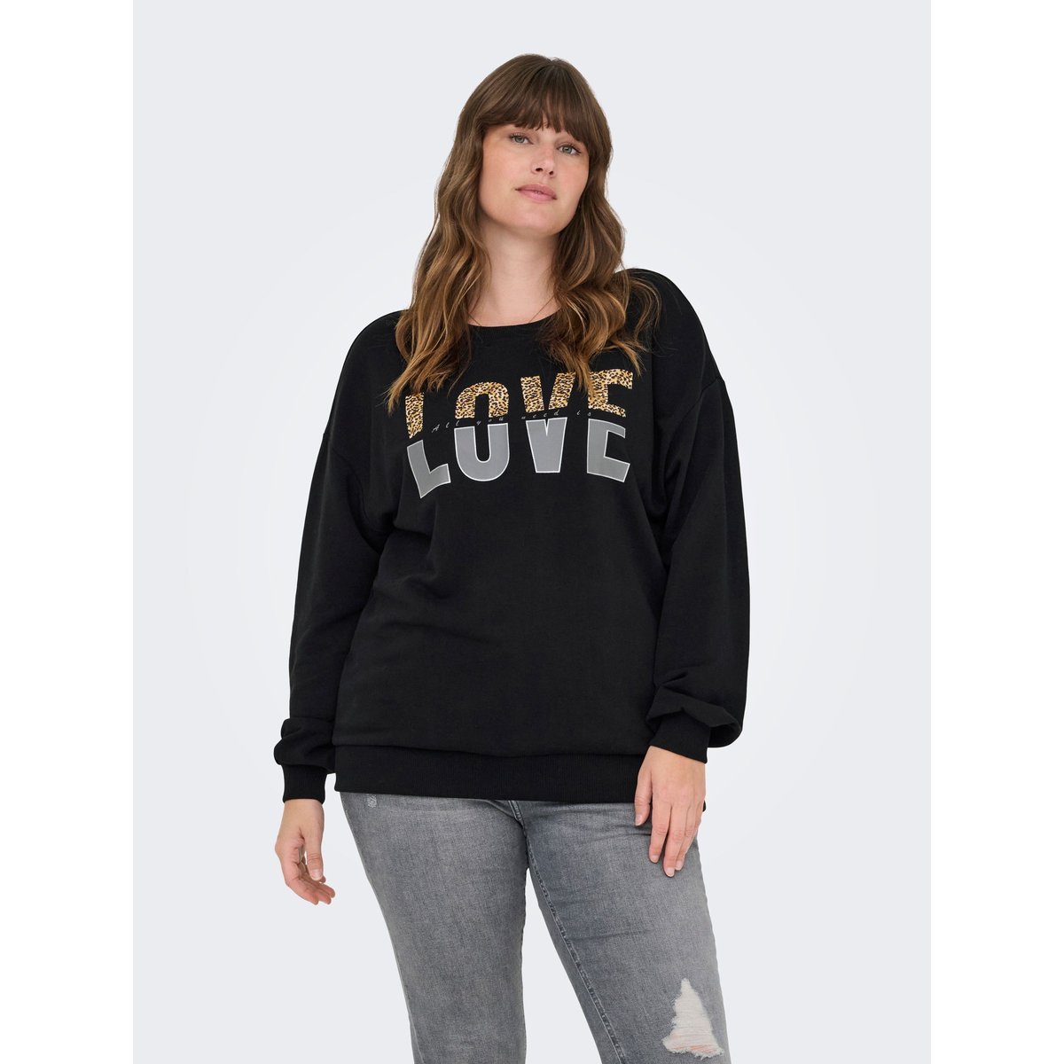 Sweat-Shirt noire - black, ONLY CARMAKOMA