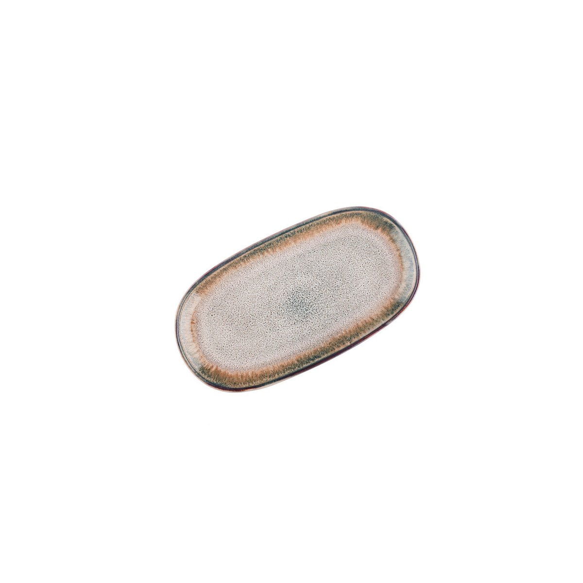 Lot de 3 plateaux & plats à four en grès, GENESIS dégradé bleu gris kaki, BJORN