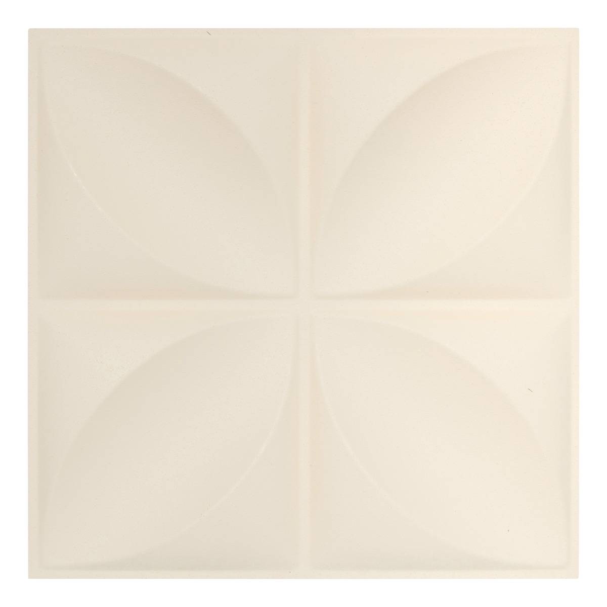 Lot de 2 stickers muraux fleur effet 3D OREN blanc chaud, ATMOSPHERA