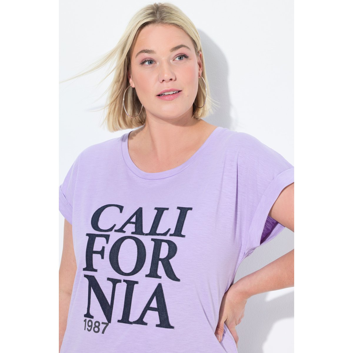T-shirt oversize lavande, ULLA POPKEN