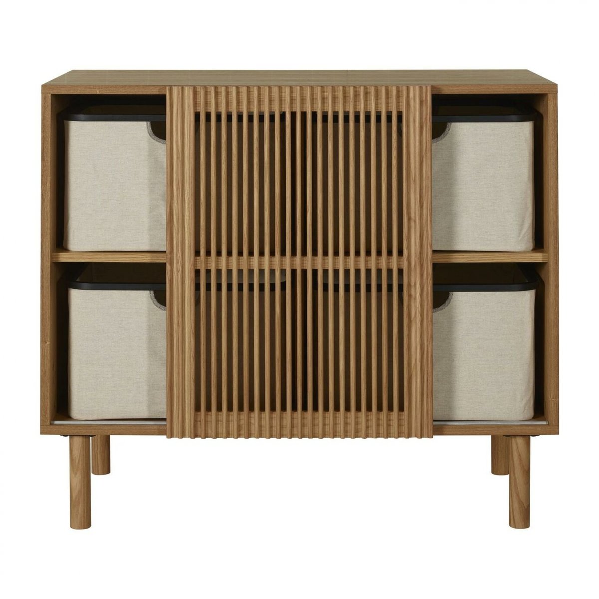Commode 1 porte coulissante marron hai no ki, QUAX