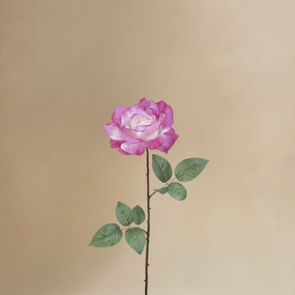 Bouquet de 24 tiges de roses artificiel H64 rose, SIA