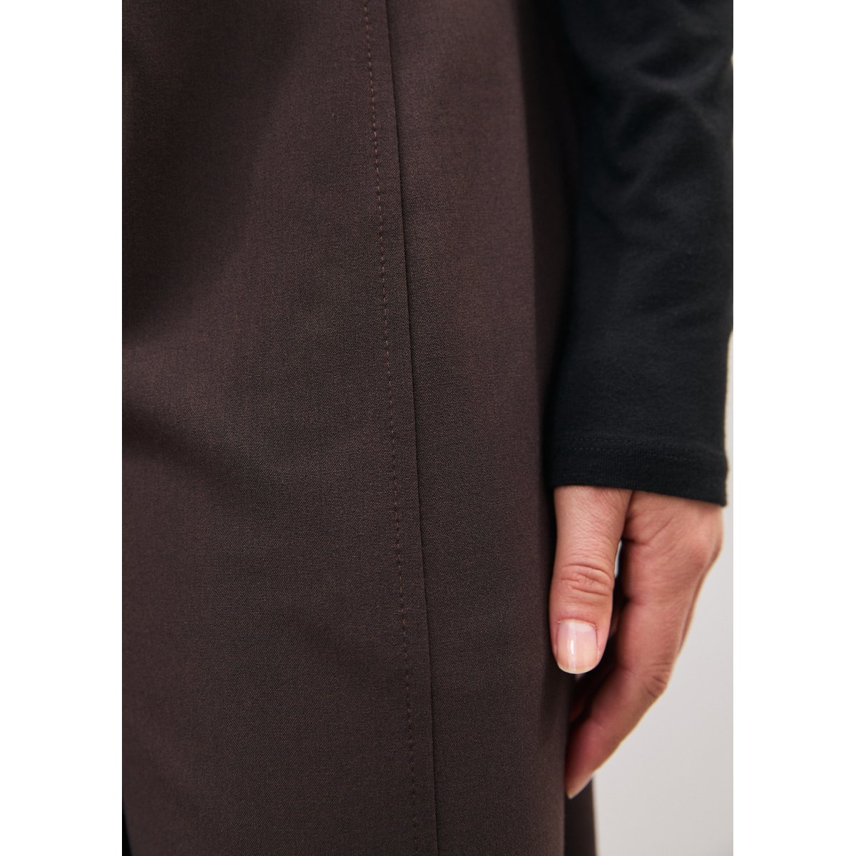 Pantalon barrel chocolat, HUMILITY