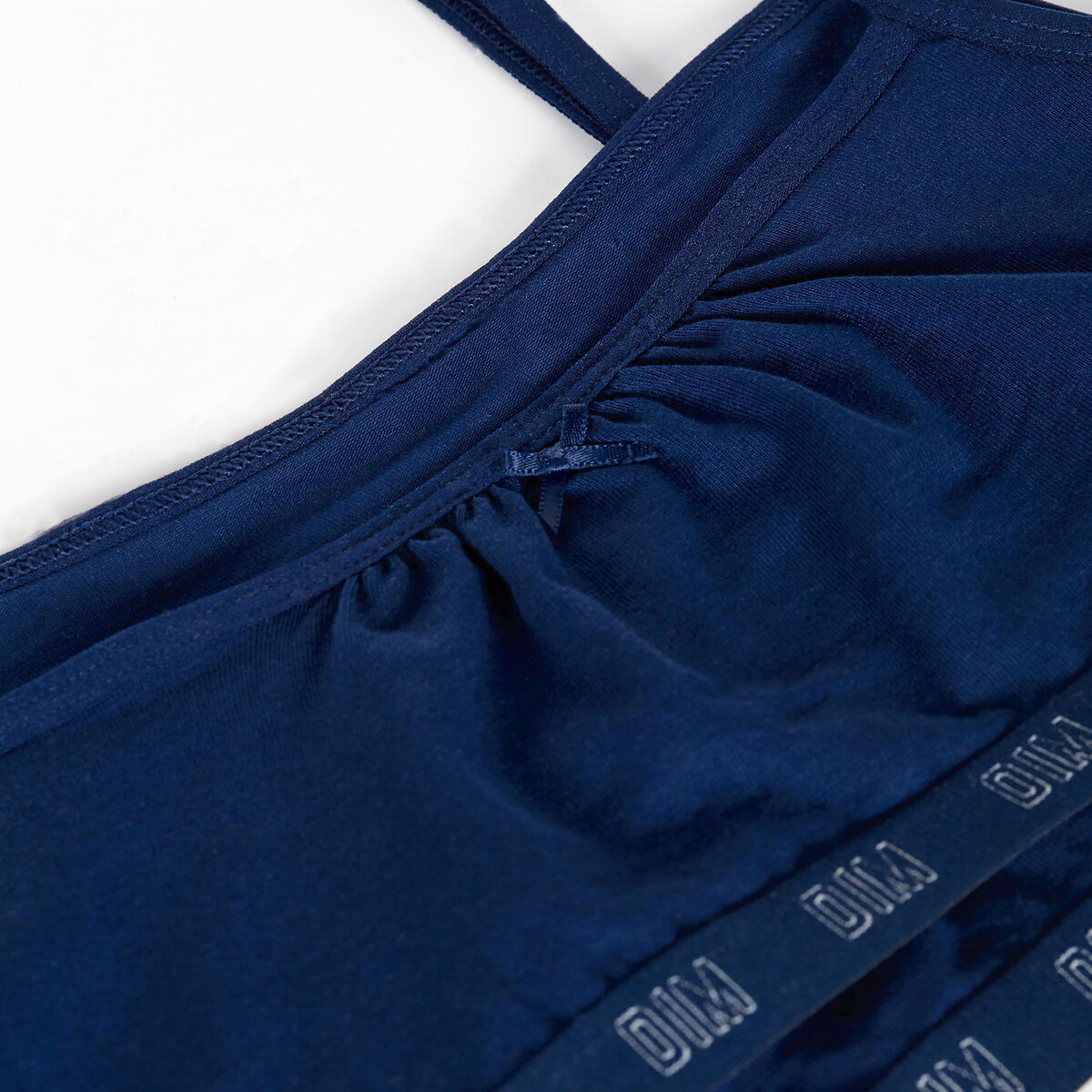 Pack of 2 Skin Care Bralettes in Cotton navy blue, DIM