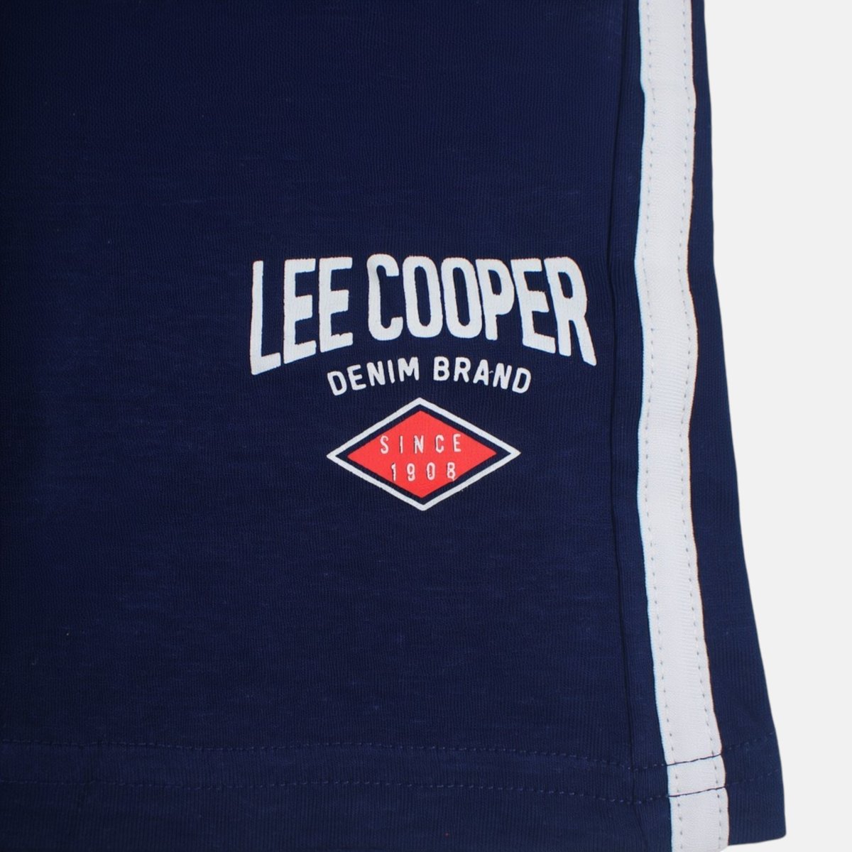 Ensemble t-shirt imprimé et short PLAYTIME bleu marine, LEE COOPER