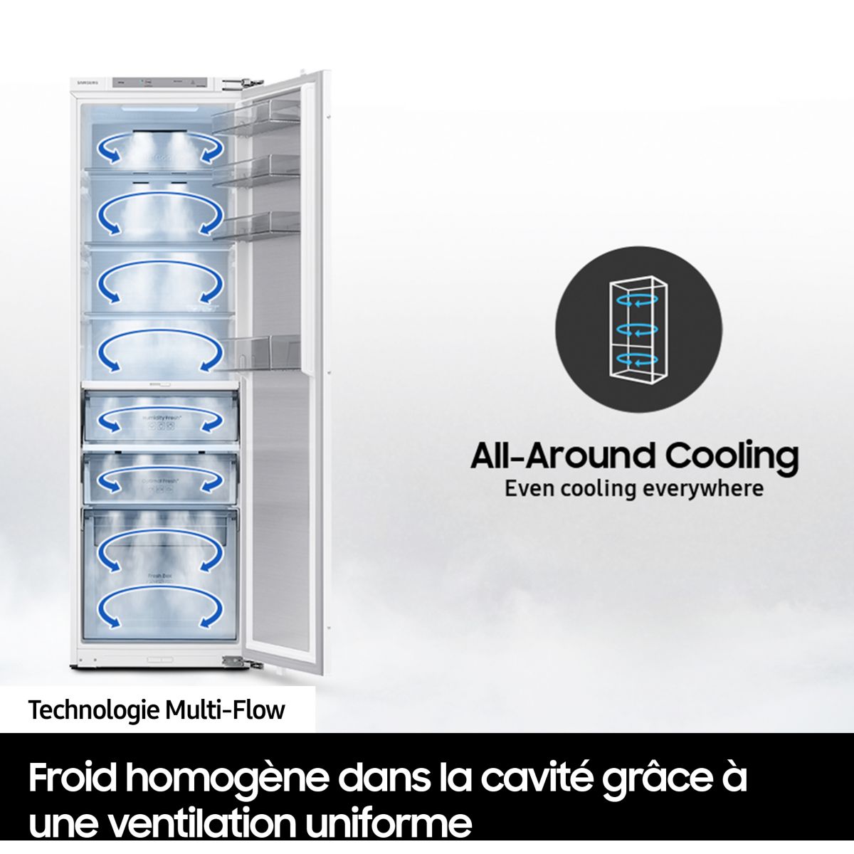 Réfrigérateur 1 porte BRR29600EWW/EF intégrable, SAMSUNG