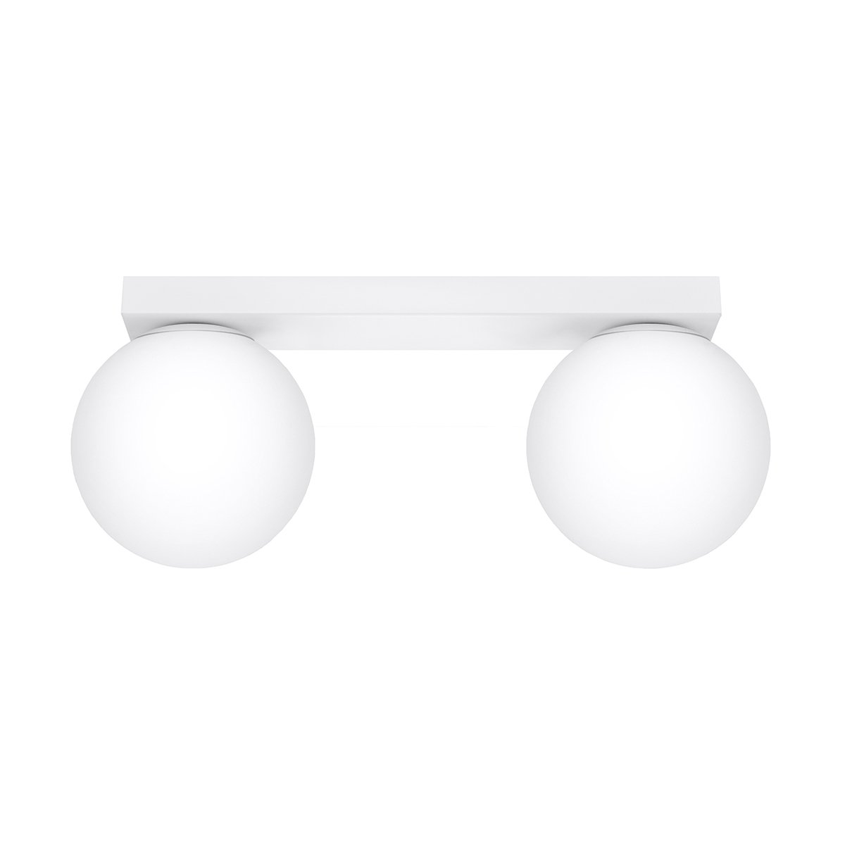 Plafonnier Acier Blanc G9 2 Yoli blanc, EDEN