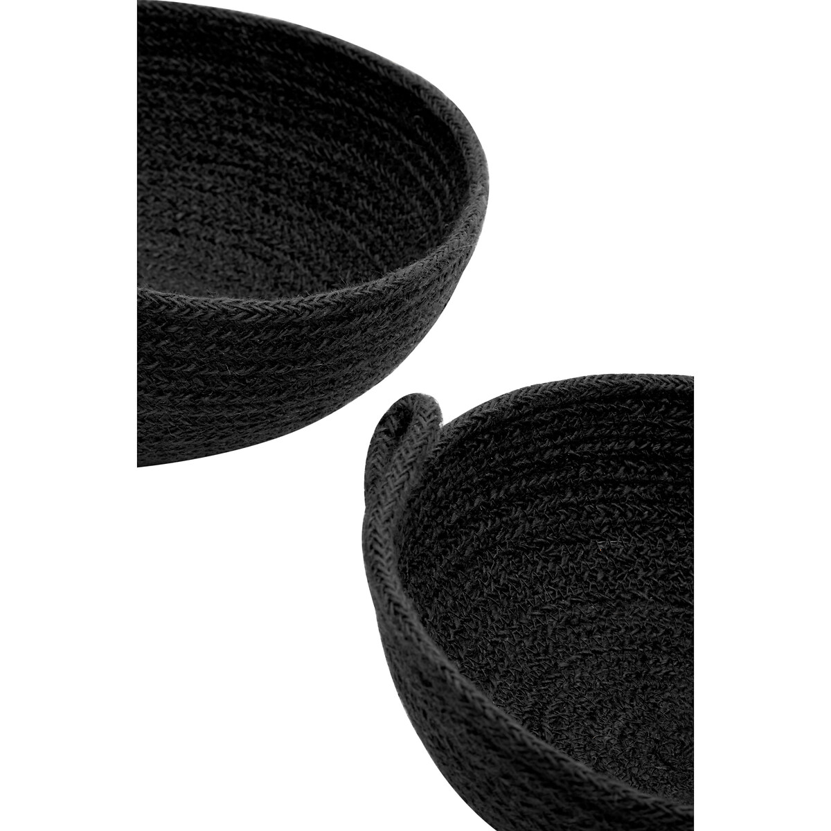 Set of 2 Black Jute Baskets black, SO'HOME