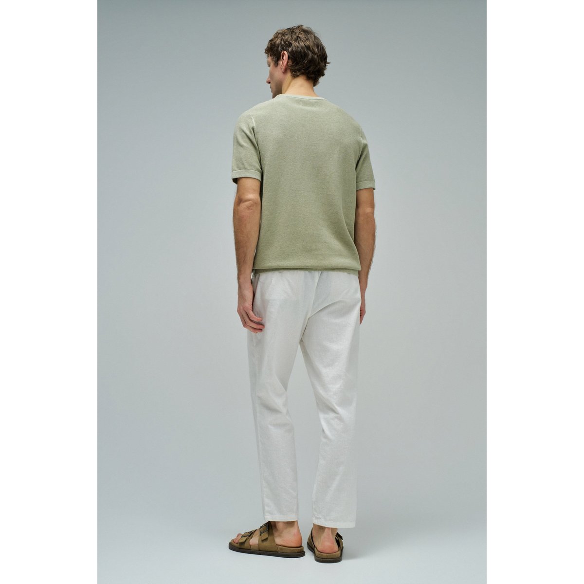 T-SHIRT EN MAILLE TRICOTÉE beige, SALSA JEANS