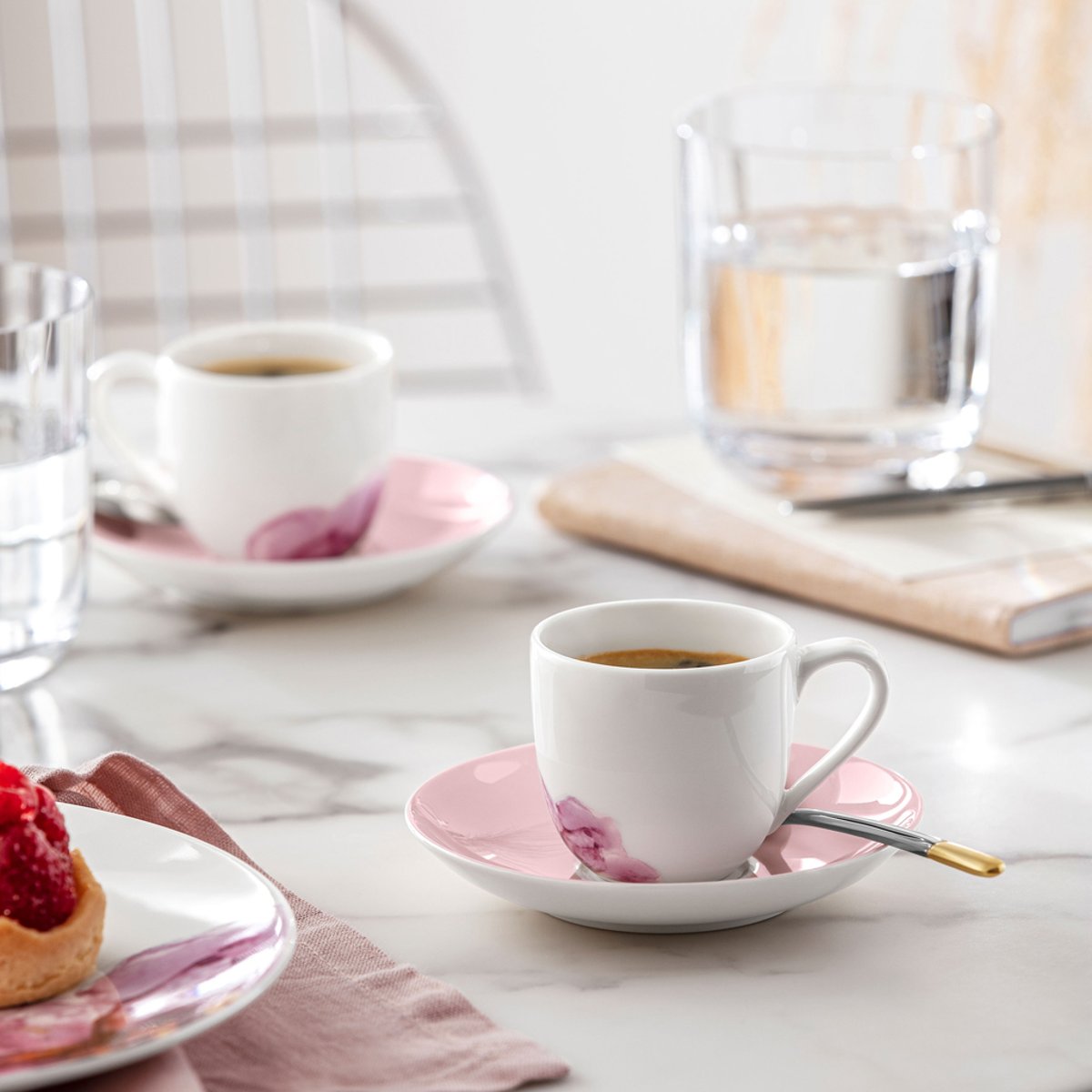 Assiette Dessert Coupe ROSE GARDEN rose pâle, VILLEROY & BOCH