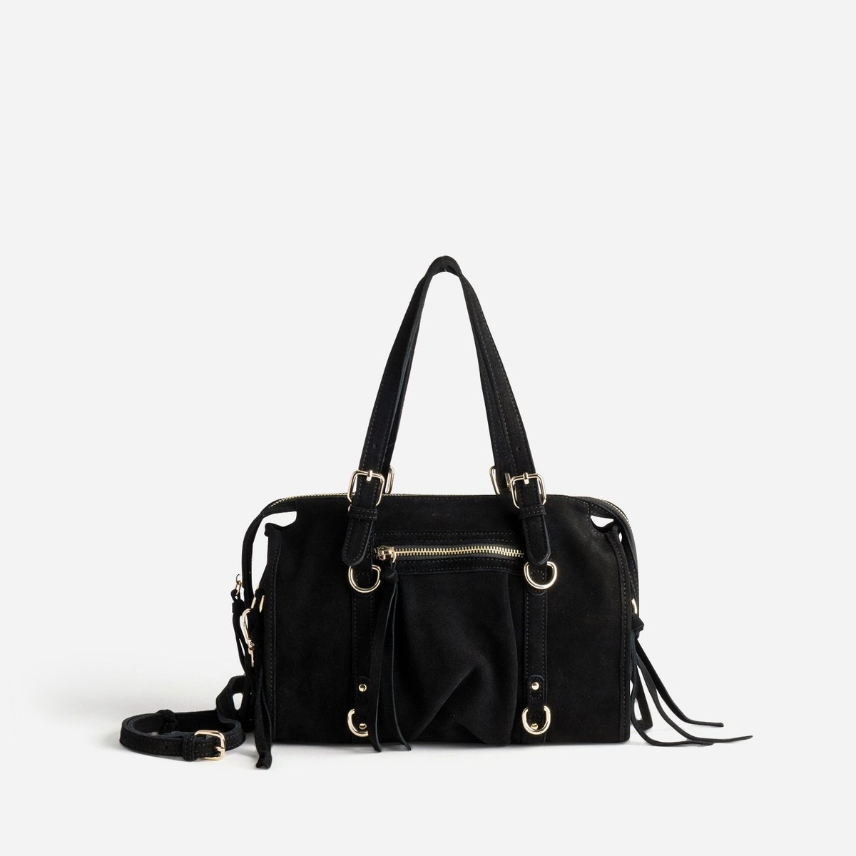 Sac À Main en cuir NURI noir, ERAM