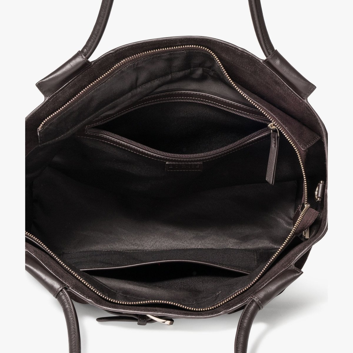 Sac Cabas en cuir AURORA marron fonce, BOCAGE