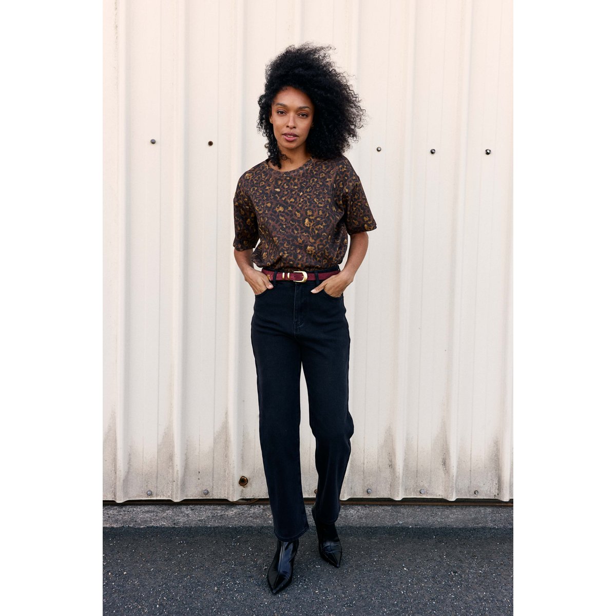 TOP imprimé animalier TAISU 08-leopard, LA PETITE ETOILE