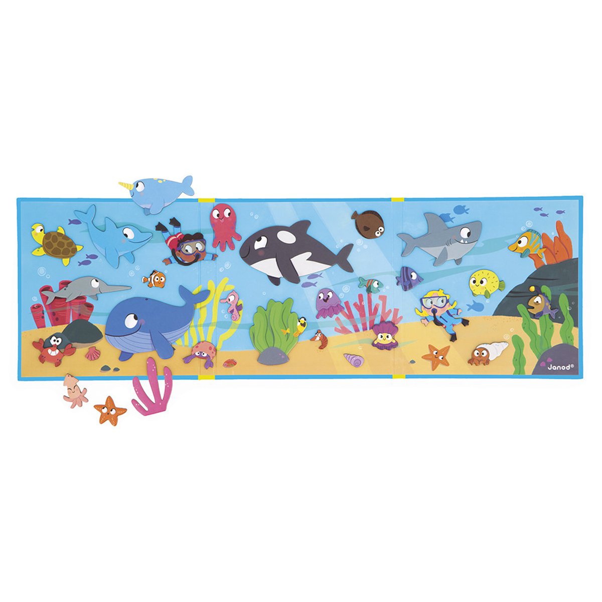 Magneti'stories Les Fonds Marins, 30 Aimants couleur unique, JANOD