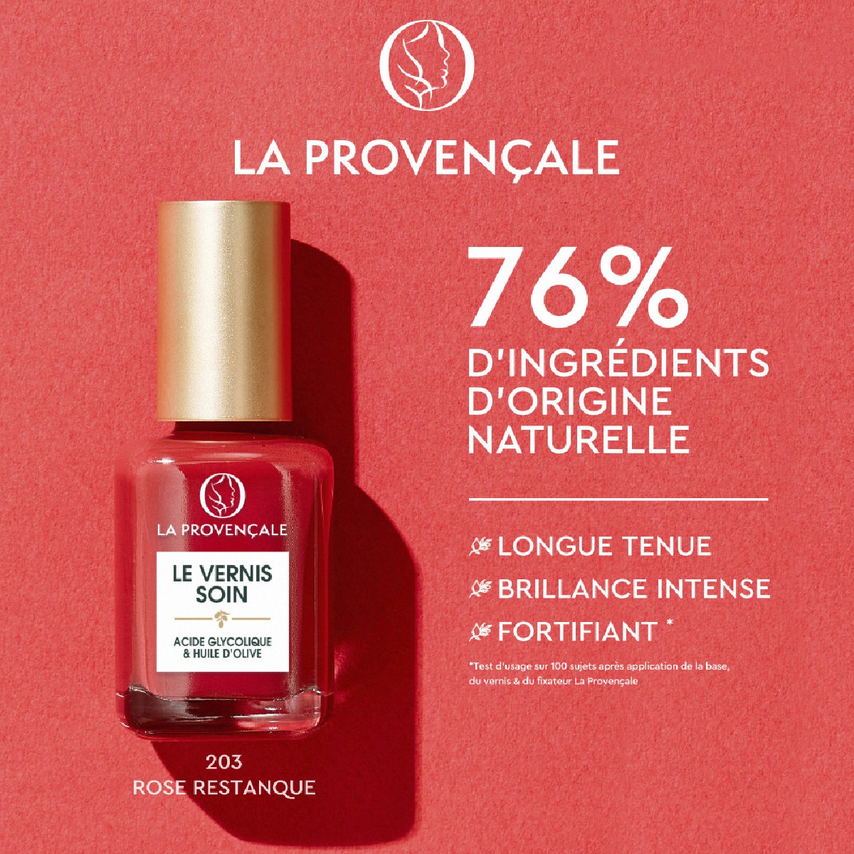 Le Vernis Solaire Vernis Ongles Longue Tenue 203 rose restanque, LA PROVENÇALE
