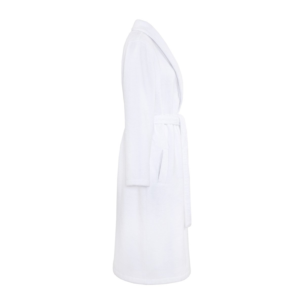 Peignoir long en polaire,DECEMBRE blanc, DESFORGES