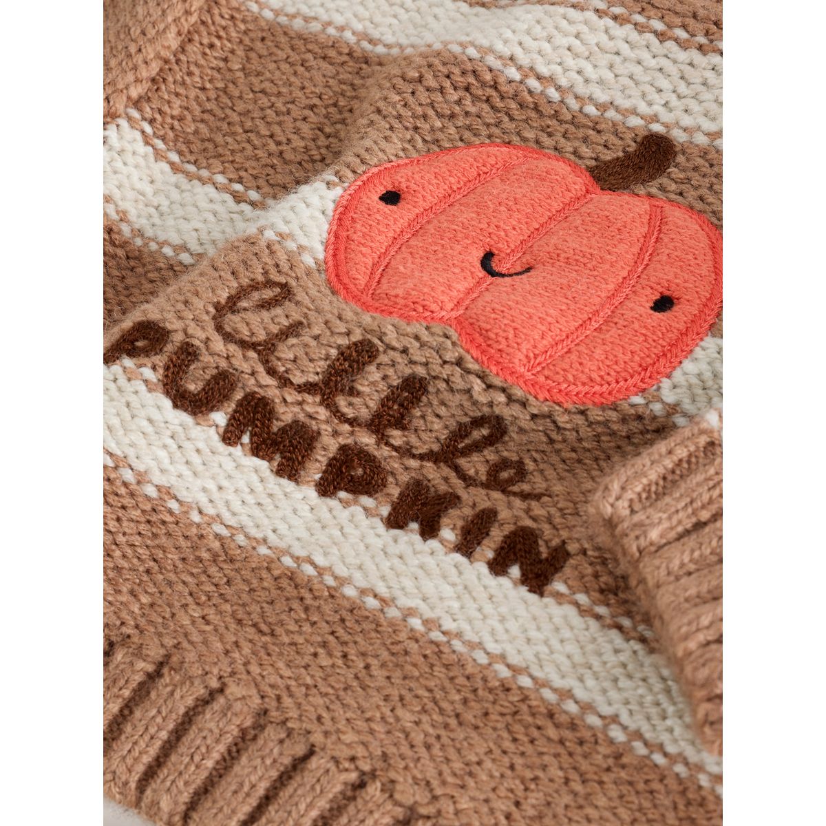 Pull ras du cou en maille halloween citrouille neutre, NEXT