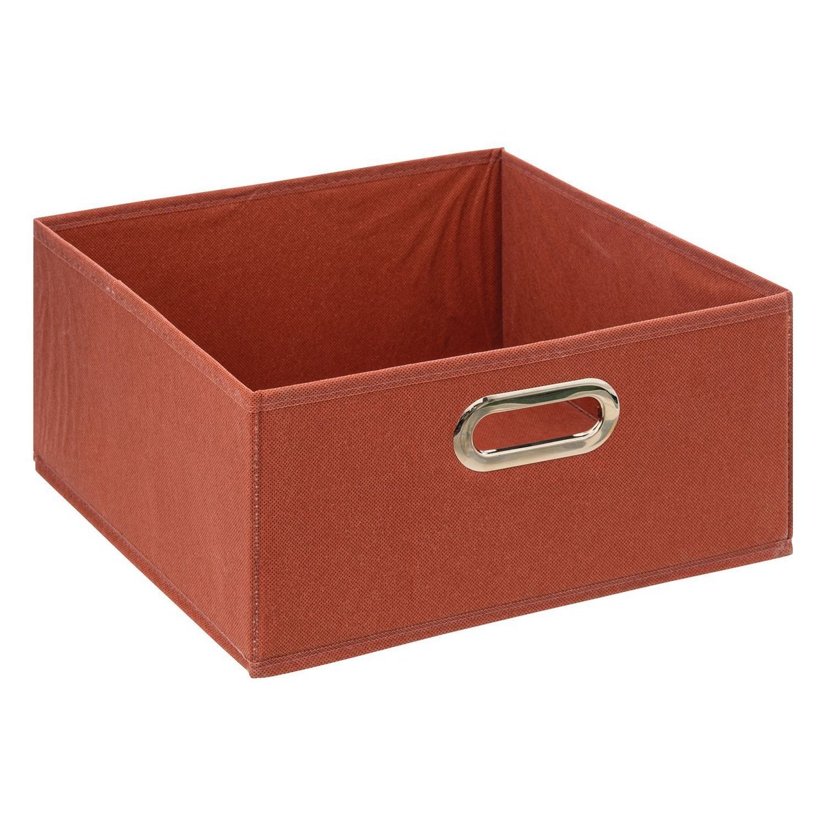 Lot de 2 boîtes de rangement carrées en tissu MIX' N MODUL rouge, TOILINUX