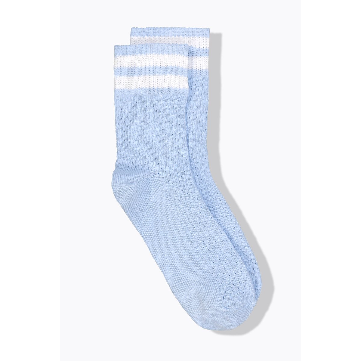 Chaussettes, jeu de mailles bleu clair, ULLA POPKEN
