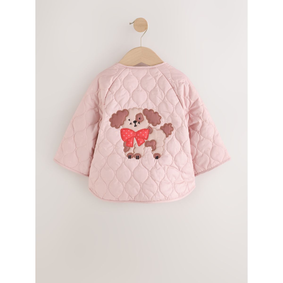 Veste matelassée déperlante applique chien rose, NEXT