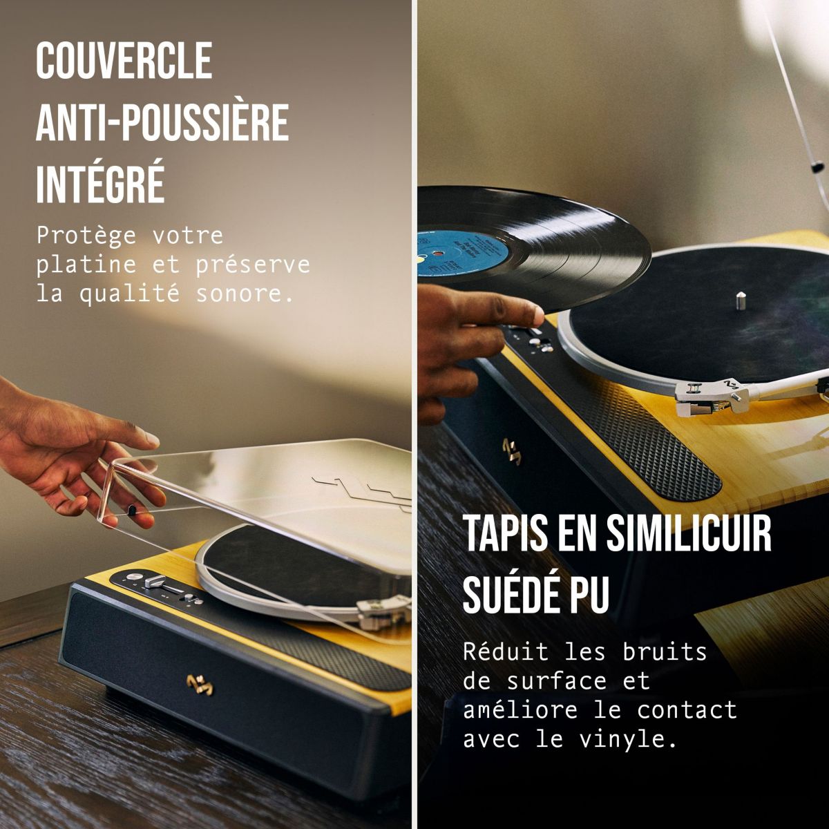 Platine vinyle Soul Rebel bambou clair, MARLEY